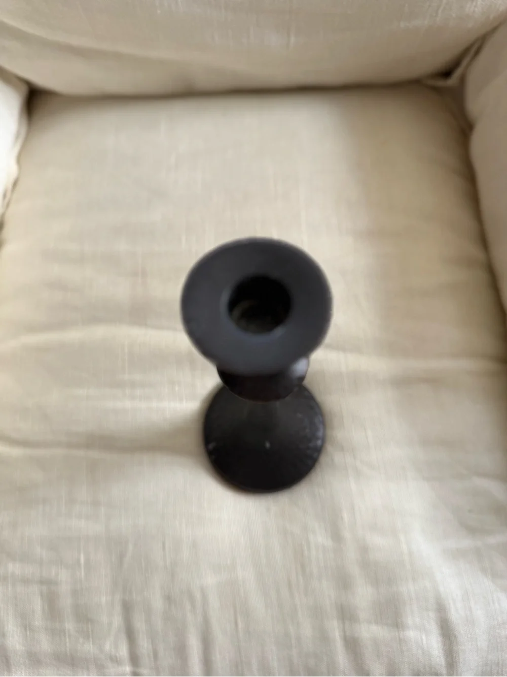 Crate&Barrel Emmett Bronze Taper Candle Holder single - Picture 6 of 6
